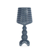 KARTELL Mini Kabuki Lampada da Tavolo Azzurro 70cm Policarbonato 2.0