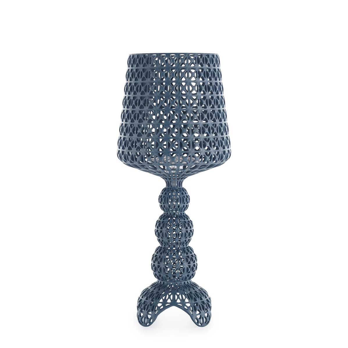 KARTELL Mini Kabuki Lampada da Tavolo Azzurro 70cm Policarbonato 2.0