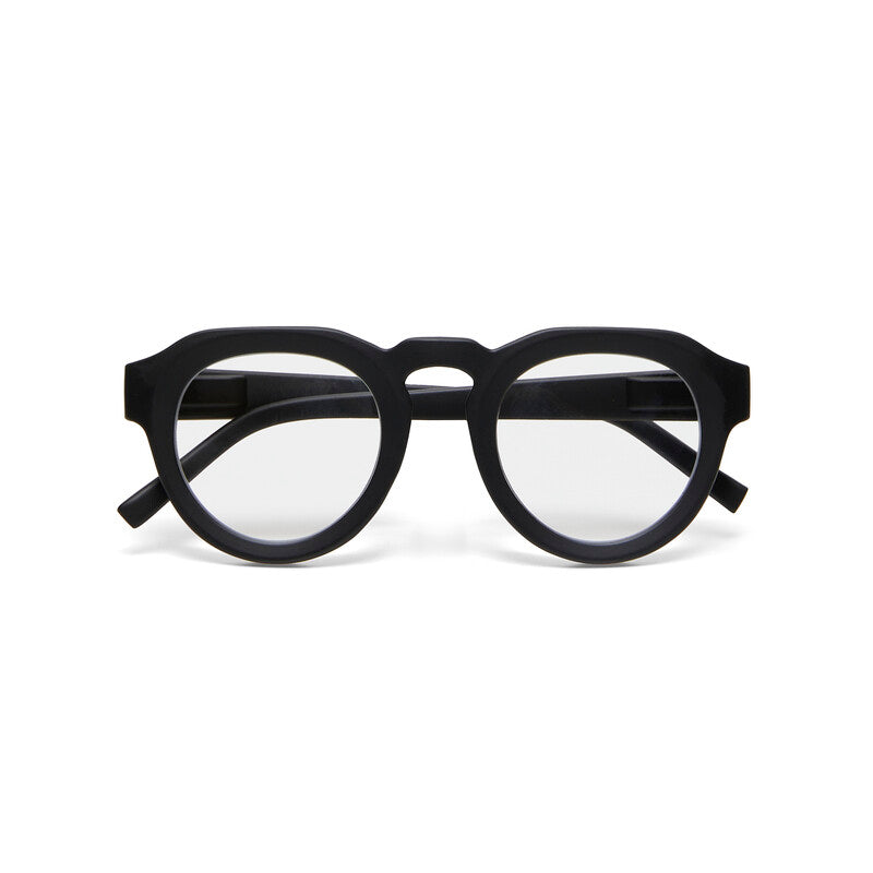 OKKIA Zeno Round Occhiali da Lettura Unisex Nero +2.00