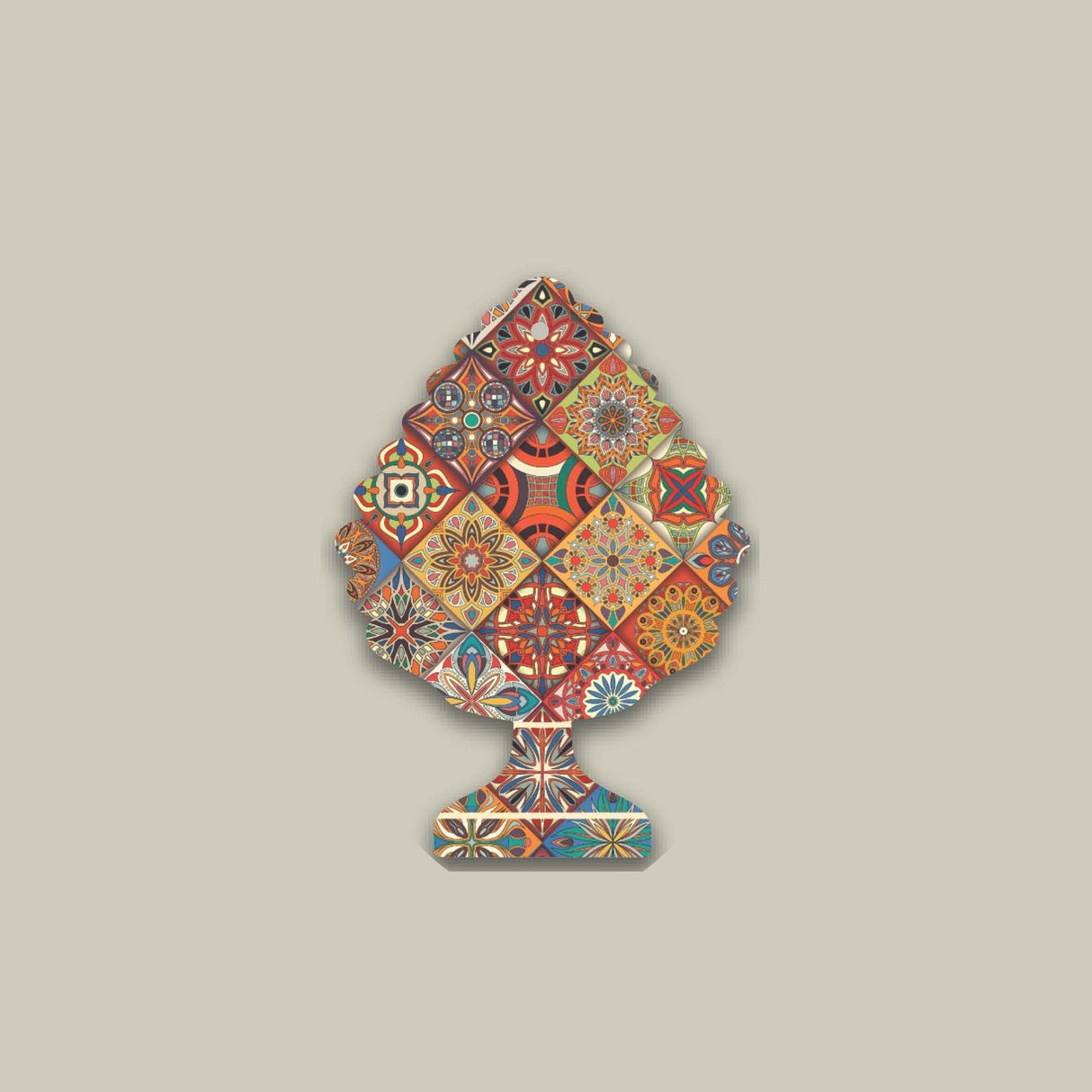 PALAIS ROYAL - 100% Melamine Pine Cone Trivet 23 cm Kitchen