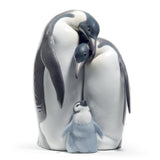 LLADRO' Figurina Famiglia di Pinguini 25x16cm Porcellana