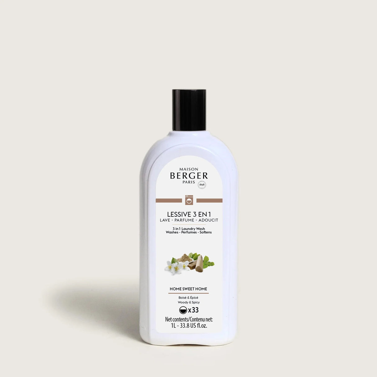 LAMPE BERGER Detersivo Ammorbidente Profumo Bucato 3 in 1 Home Sweet Home 1L