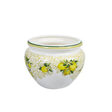 Vaso portapiante Brandani in ceramica decoro Limoni 29x39 cm