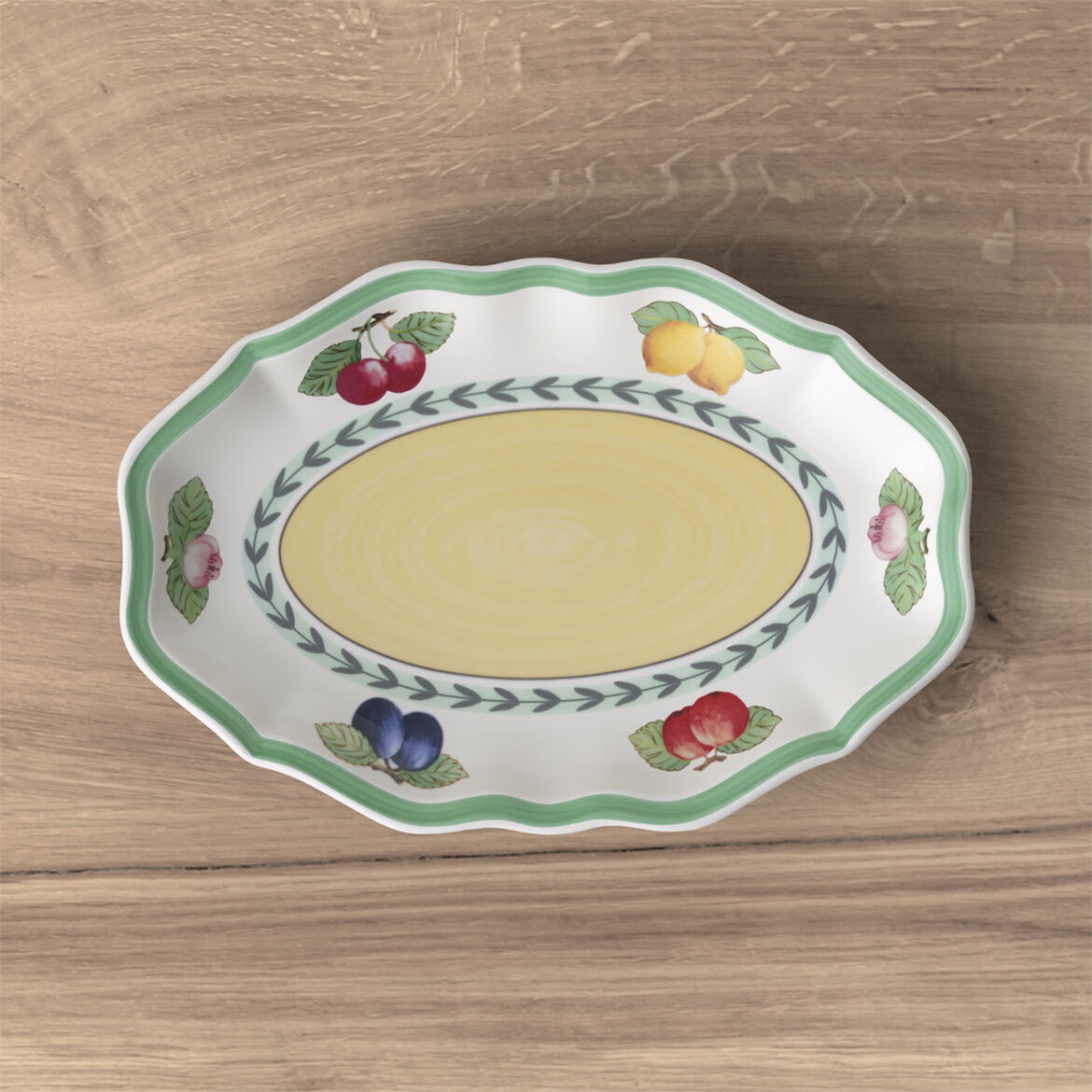 VILLEROY & BOCH French Garden Fleurence Raviera Piattino Ovale 24cm