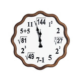BRANDANI Orologio da Parete Matematico Aritmetica 59cm Legno e Metallo