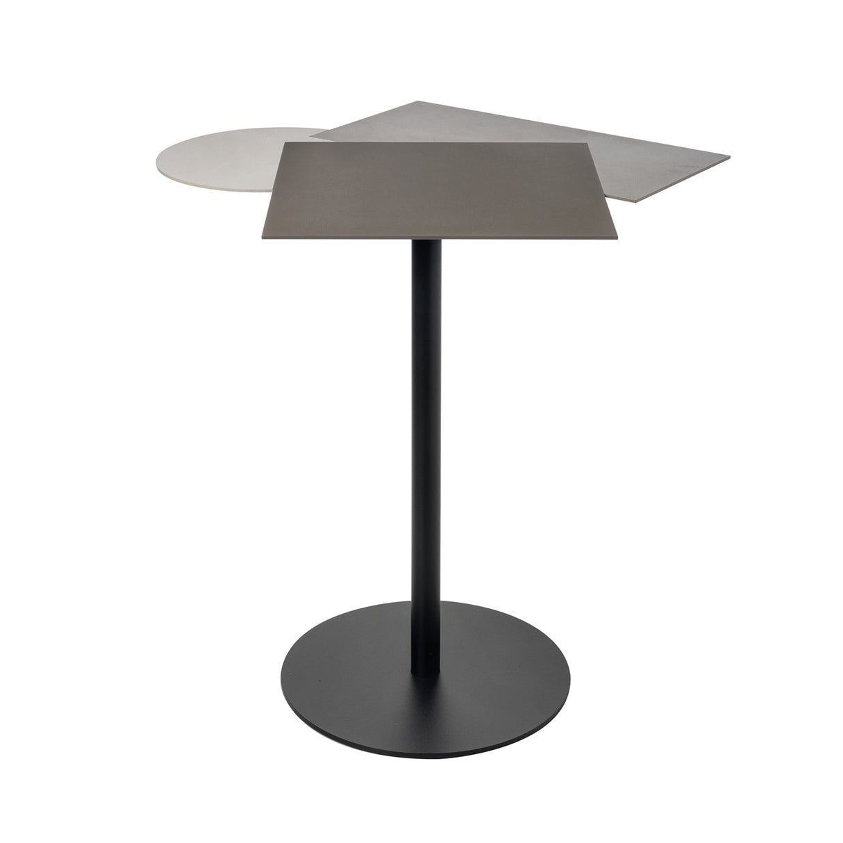 ARTI & MESTIERI Tavolino da Caffè Kandy Base Nera Avorio Sabbia Fango