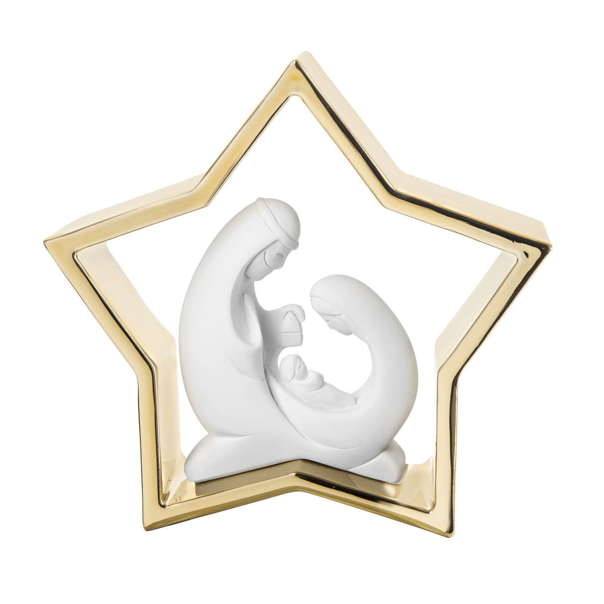 BONGELLI PREZIOSI Nativita' Presepe Stella Natale 15cm Oro Marmorino