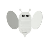 ARTI & MESTIERI Set Ganci Appendiabiti Bee 2 Pezzi Bianco Marmo 13,4x16,3cm