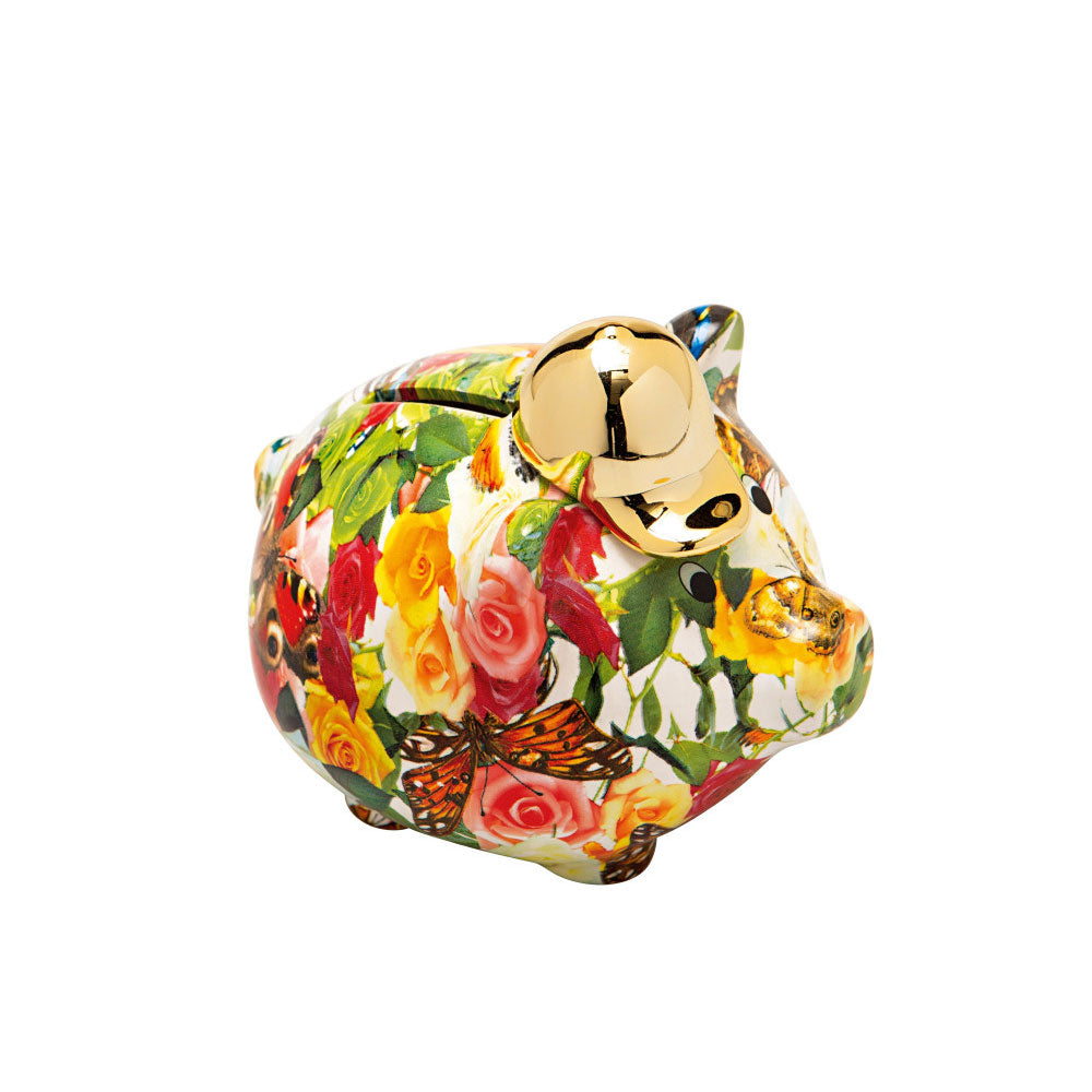 BRANDANI Salvadanaio Porcellino 12x12,5cm Dolomite Multicolore