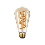 WERNS Lampadina LED Filament Bulb E27 Luce Calda Ambra 14cm