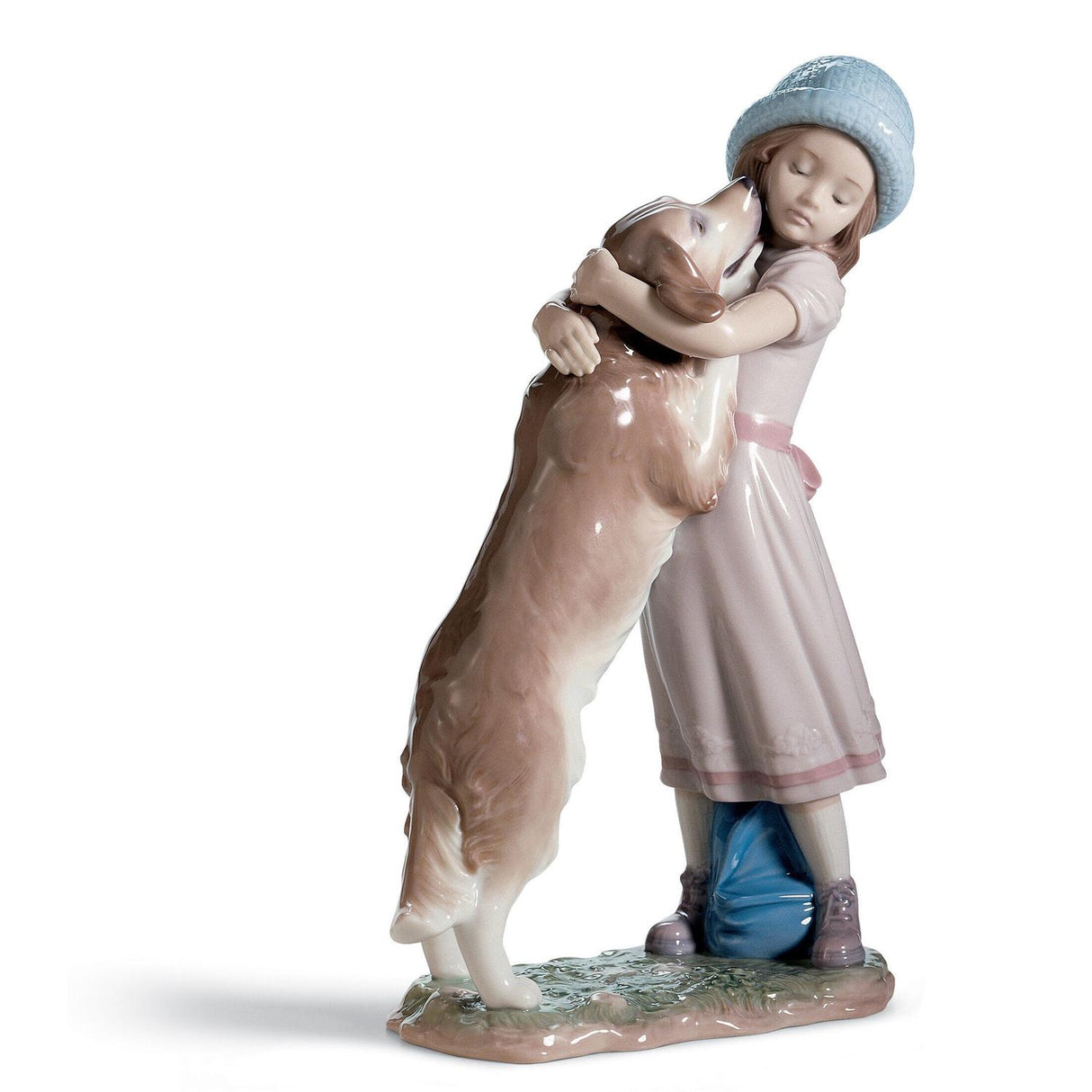 LLADRO' Figurina Cane Affettuoso Benvenuto 26x18cm Porcellana