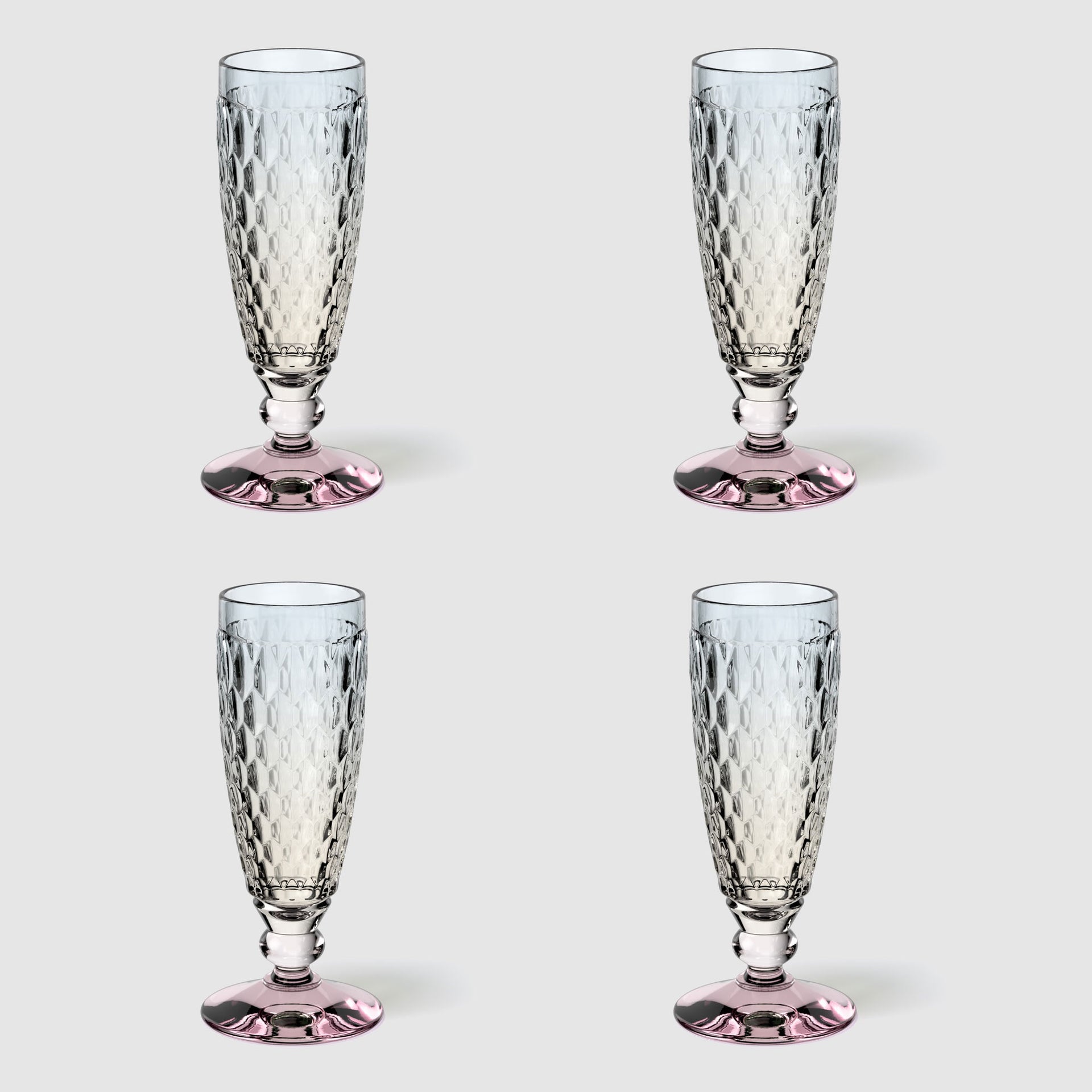 Confezione da 6 Bicchieri da Champagne con 6 Colorazioni LED Confezione da 6 Bicchieri da Champagne con 6 Colorazioni LED