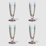 VILLEROY & BOCH Boston Pearl Bicchiere Calice Champagne Spumante Set 4 Pezzi 120ml Cristallo