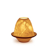 LLADRO' Litofania Pappagalli con Piatto 9x10cm Porcellana