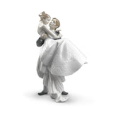 LLADRO' Figurina Coppia Il Giorno Più Felice 27x17cm Porcellana