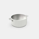 COOKUT La Meravigliosa Pentola Casseruola con Manici 20cm Bianco Acciaio Inox
