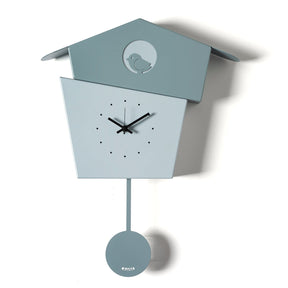 Orologio da parete Picchiarello Arti e Mestieri in ferro verde marino 45x36 cm