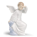 NAO Figura Statua Statuina Angelo Custode 16x10cm Porcellana