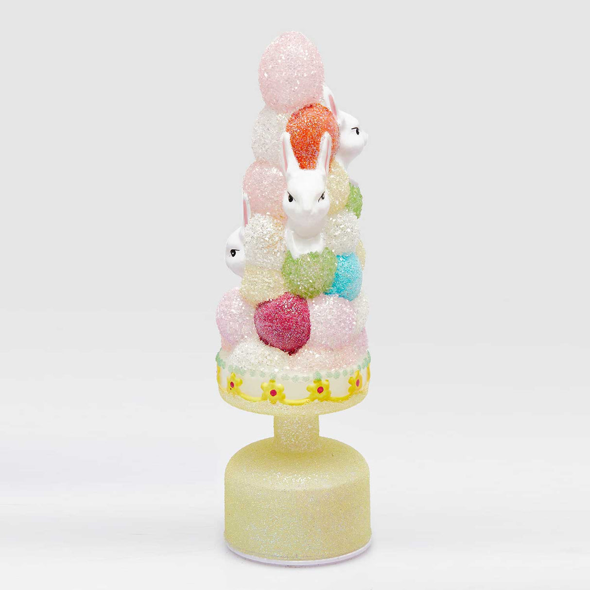 EDG Enzo De Gasperi Decorazione di Pasqua Albero Twist con Movimento e LED 33cm Giallo