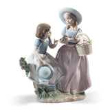LLADRO' Figurina la Mia Migliore Amica 25x20cm Porcellana