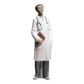 Statuetta Dottore NAO in porcellana finitura lucida 27 cm