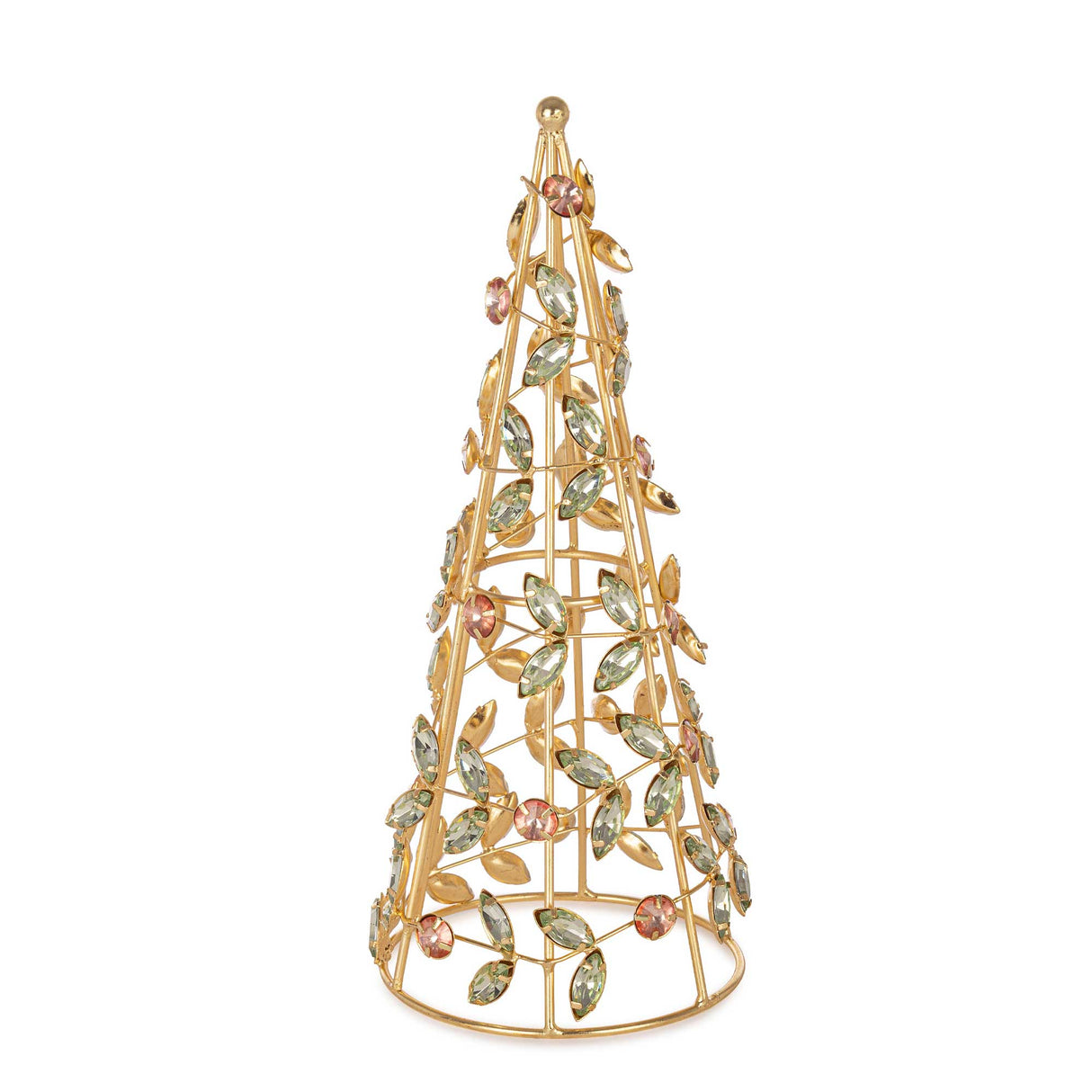 BIZZOTTO Pino di Natale Pacey 25cm Verde Oro Metallo