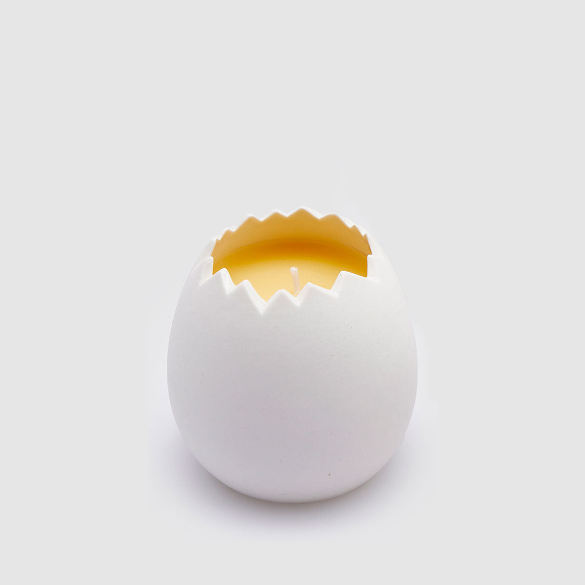 EDG Enzo De Gasperi Candela Profumata Uovo 12x8cm Giallo in Ceramica Decorazione Pasquale Cotton