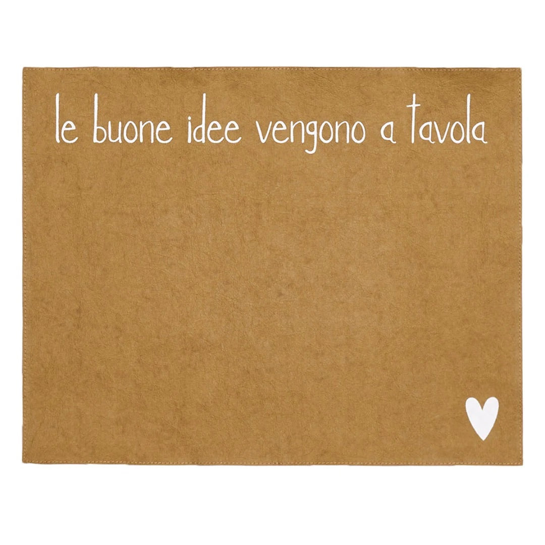 SIMPLE DAY Tovaglietta Le Buone Idee Vengono a Tavola 36x45cm Fibra di Cellulosa