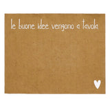 SIMPLE DAY Tovaglietta Le Buone Idee Vengono a Tavola 36x45cm Fibra di Cellulosa