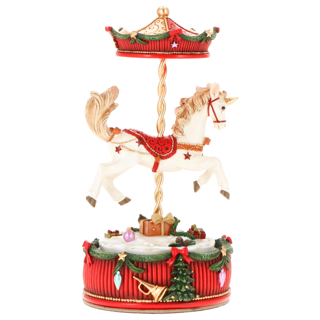 TIMSTOR Carousel Carousel with Movement and Music 21cm Rocking Horse