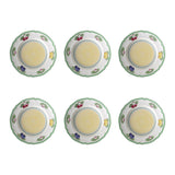 VILLEROY & BOCH French Garden Fleurence Piatto Fondo Set 6 Pezzi 23cm Porcellana