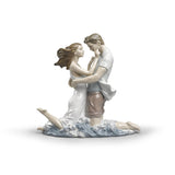 LLADRO' Figurina Coppia L'Ebbrezza Dell'Amore 31x33cm Porcellana