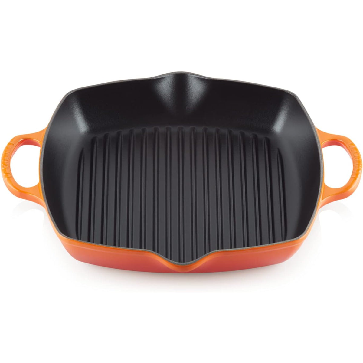 LE CREUSET Grill Quadrato Profondo Evolution 30cm Ghisa Vetrificata Arancio