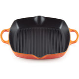 LE CREUSET Grill Quadrato Profondo Evolution 30cm Ghisa Vetrificata Arancio