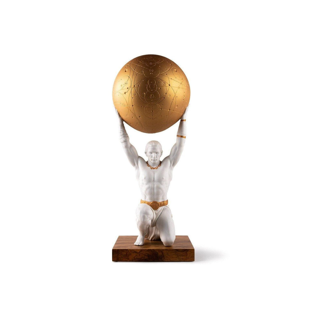 LLADRO' Scultura Atlante 55x22cm Porcellana