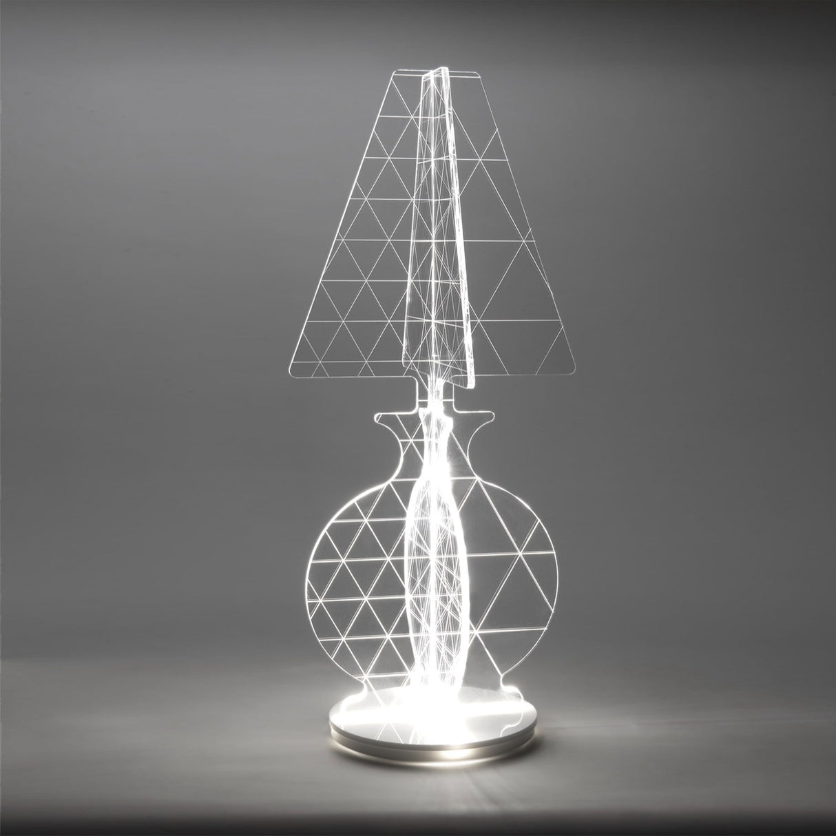 iPLEX - ESA Lampada in PMMA Trasparente LED Taglio Laser 23x52cm Made in Italy