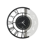 ARTI & MESTIERI Orologio da Parete Particolare Full Metal Jack Piccolo Nero E Bianco Marmo