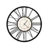 ARTI & MESTIERI Orologio da Parete di Design Numeri Romani Nero