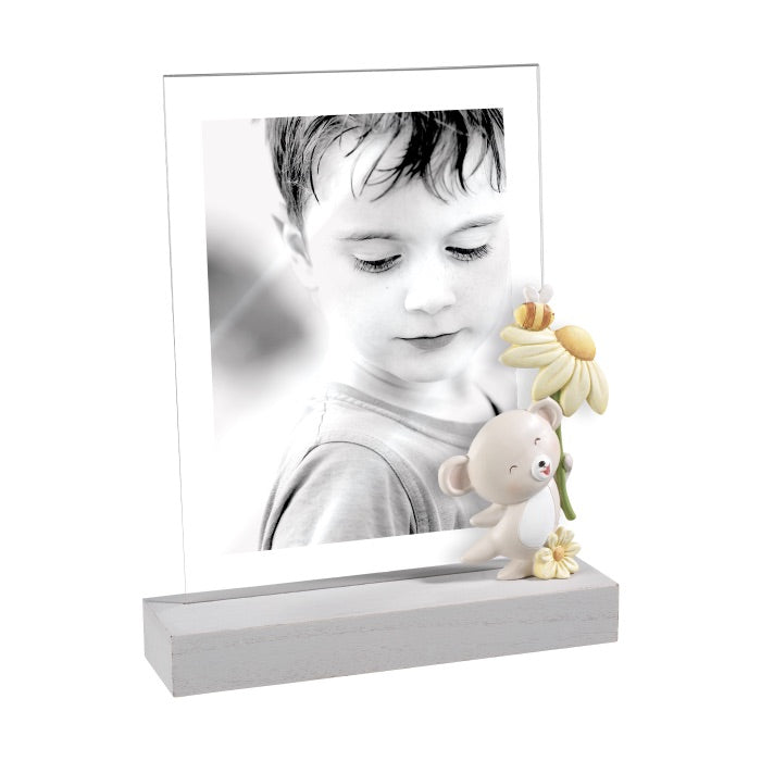 MASCAGNI CASA Portafoto Cornice con Orsetto 13x18cm Acrilico