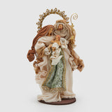 EDG Enzo De Gasperi Decorazione Natalizia Nativita King con Base 50cm Oro Tessuto