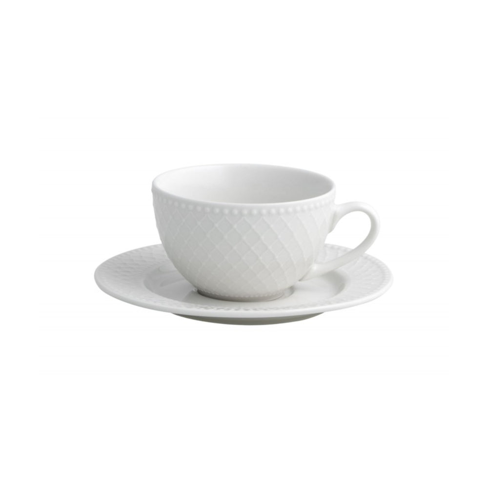 BRANDANI Burlesque Set 2 Pezzi Tazza Tè con Piattino 16x7cm Porcellana