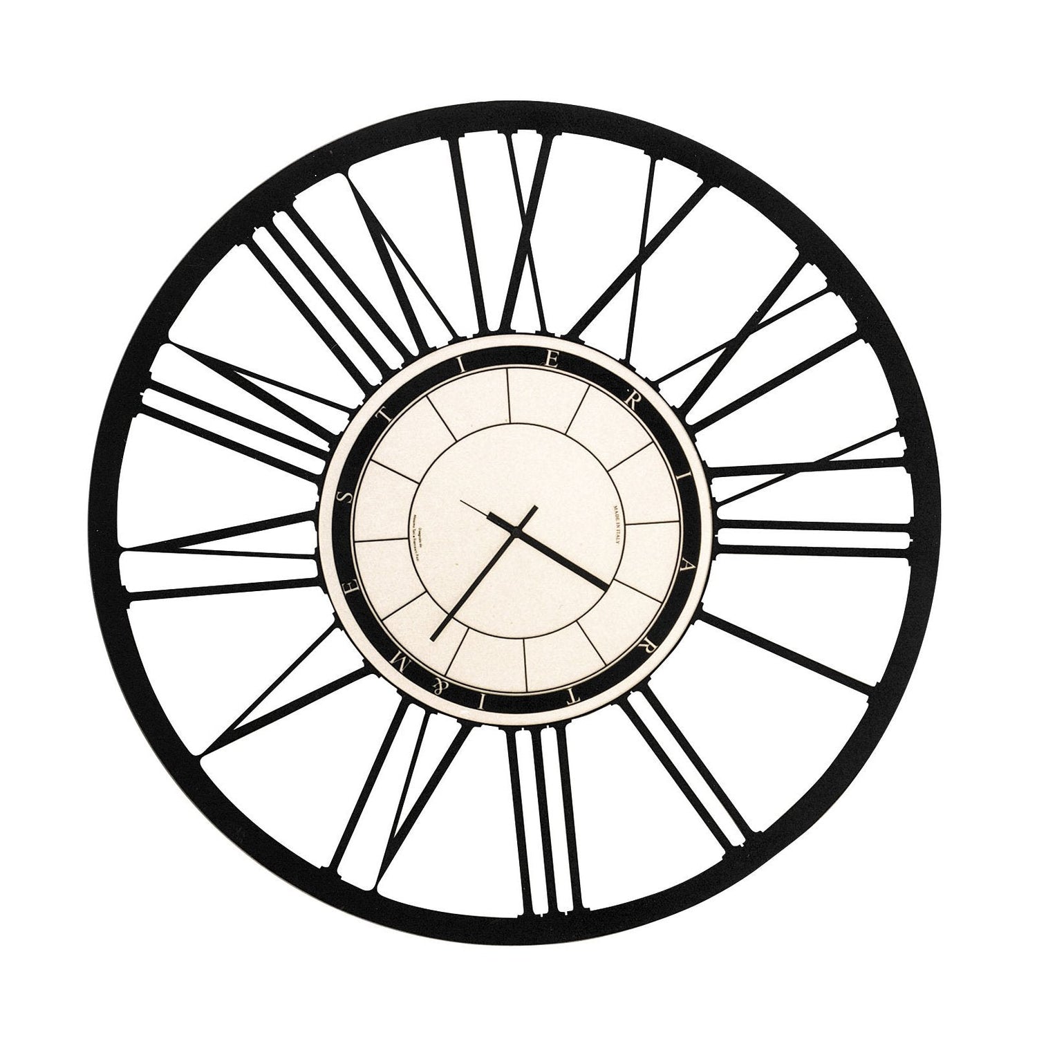 OROLOGIO DA PARETE moderno composto Metamorphosi in ferro design Arti e OROLOGIO DA PARETE moderno composto Metamorphosi in ferro design Arti e