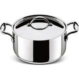 LAGOSTINA Accademia Casseruola Fonda 2 Maniglie con Coperchio 24cm Acciaio Inox