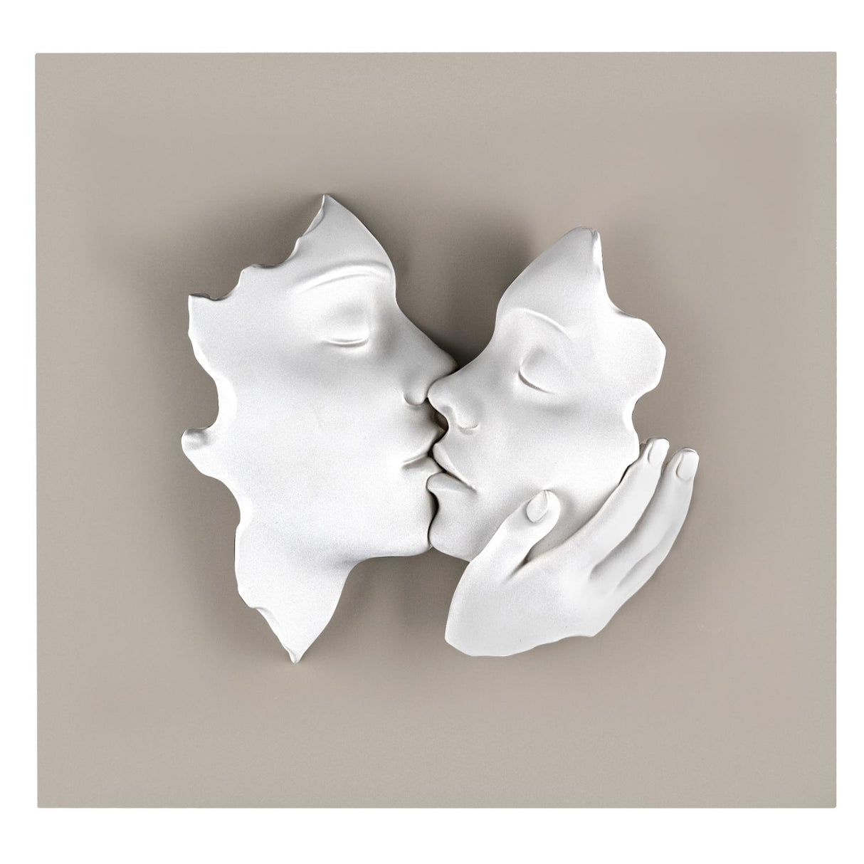 BONGELLI PREZIOSI Quadro Bacio Pannello Nocciola 50x50cm Marmorino