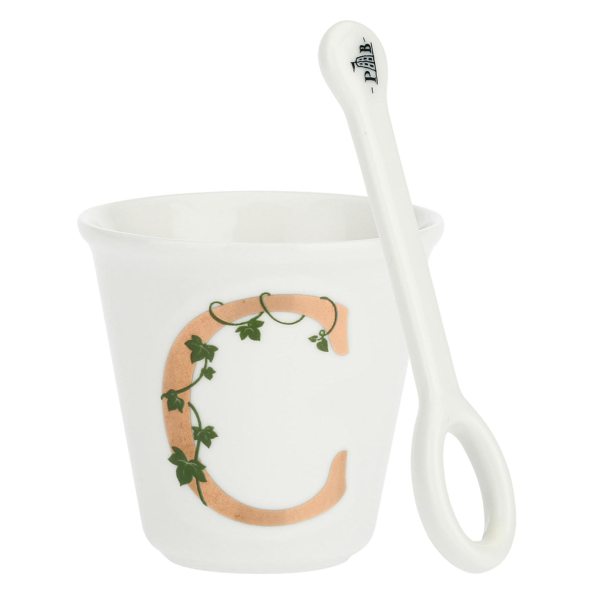 LA PORCELLANA BIANCA - Single "C" glass with 75cc spoon