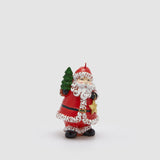 EDG Enzo De Gasperi Candela Natalizia Babbo Natale 12cm Rosso