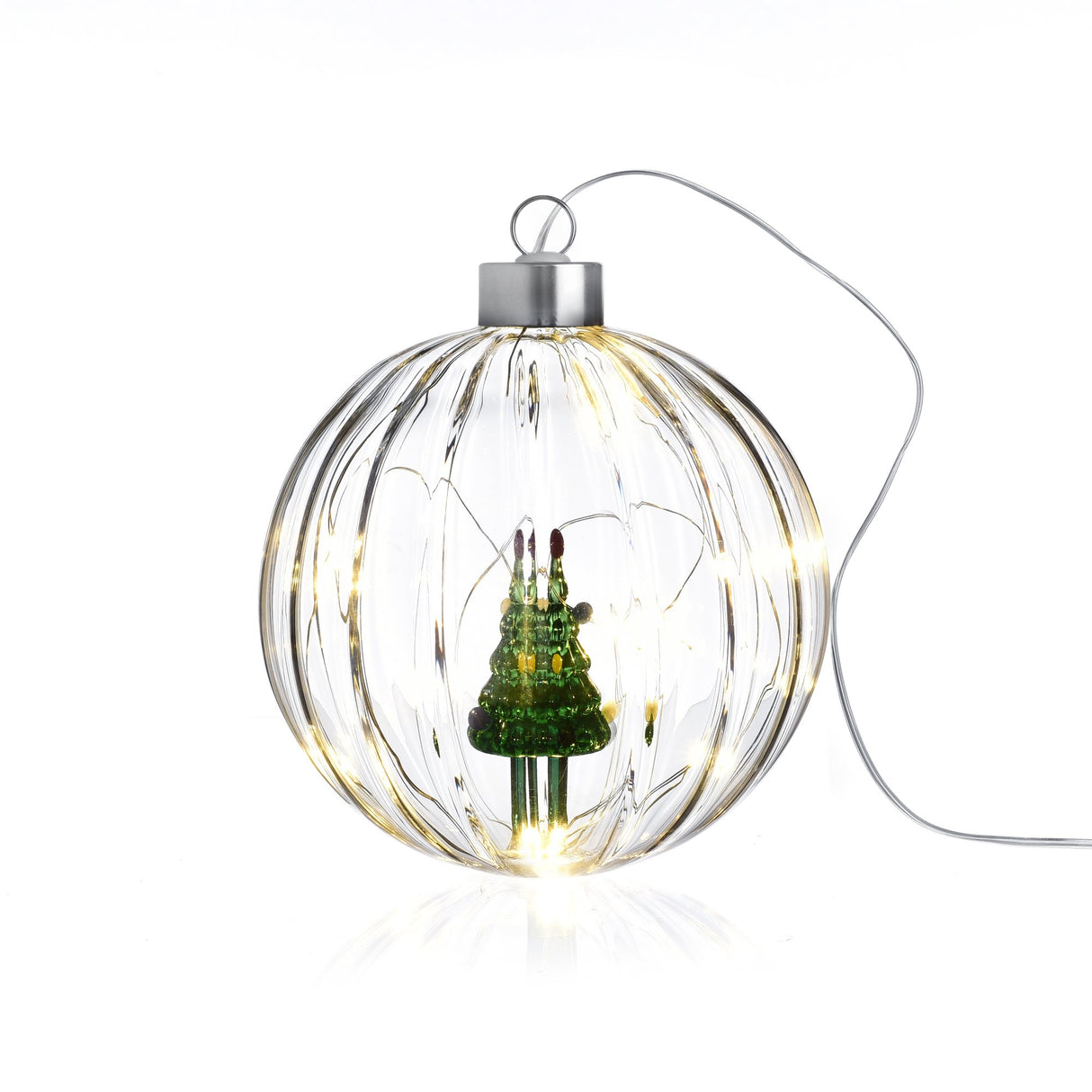 ICHENDORF Woodland Tales Lampada Pallina di Natale Albero di Natale 12cm Vetro Borosilicato