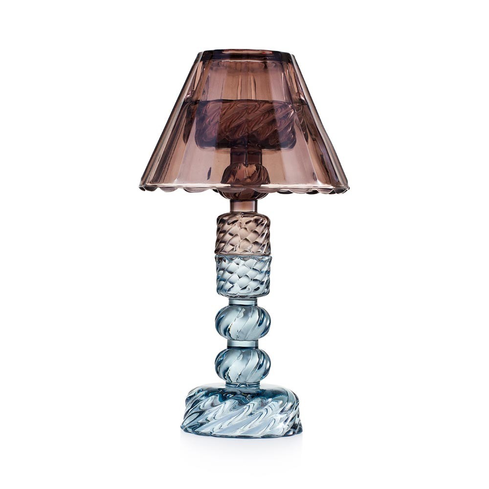 EMÒ ITALIA Candeliere con Paralume Lilla 24cm Fango