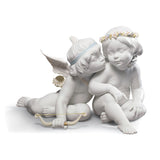 LLADRO' Figurina Angeli Amore e Psiche 28x43cm Porcellana