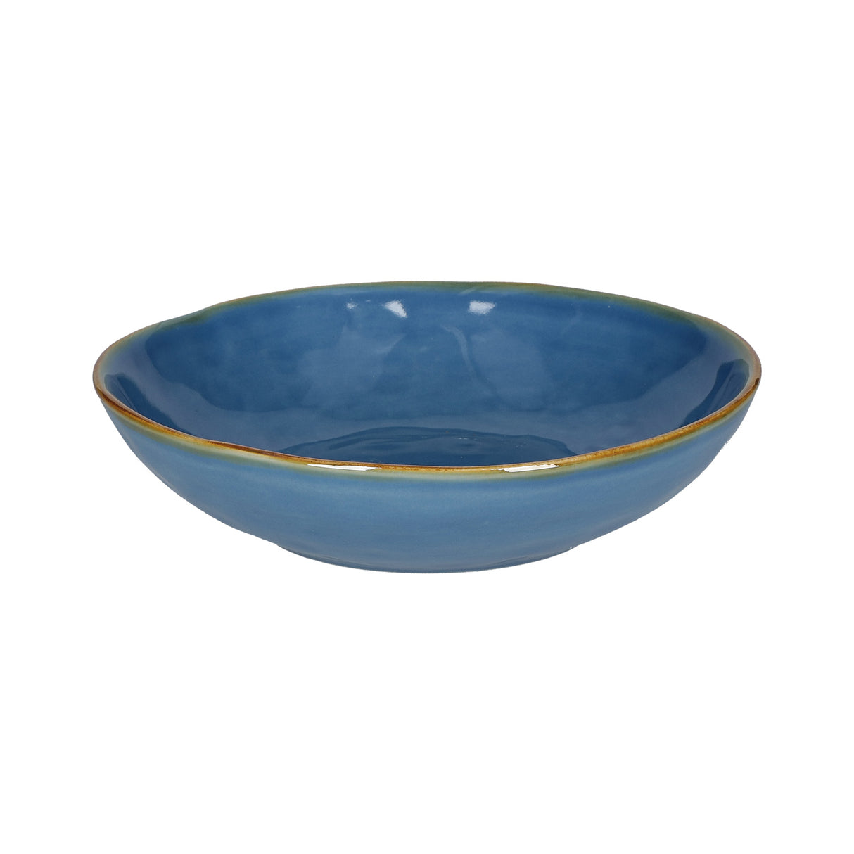 ROSE & TULIPANI Concerto Piatto Fondo Blu Avio 21cm Stoneware R134100002